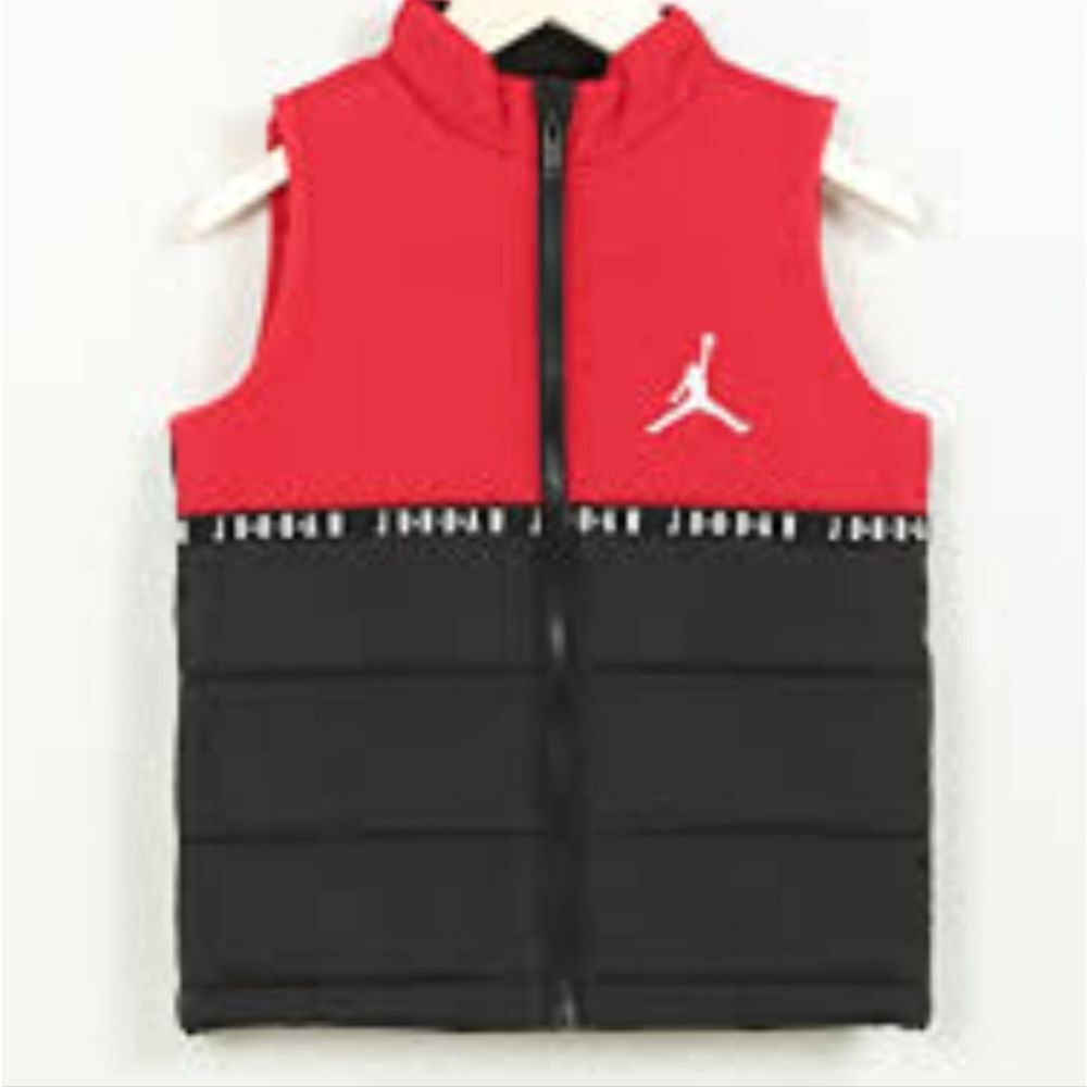 Jordan Jumpman Logo Puffer Vest- Red/Black